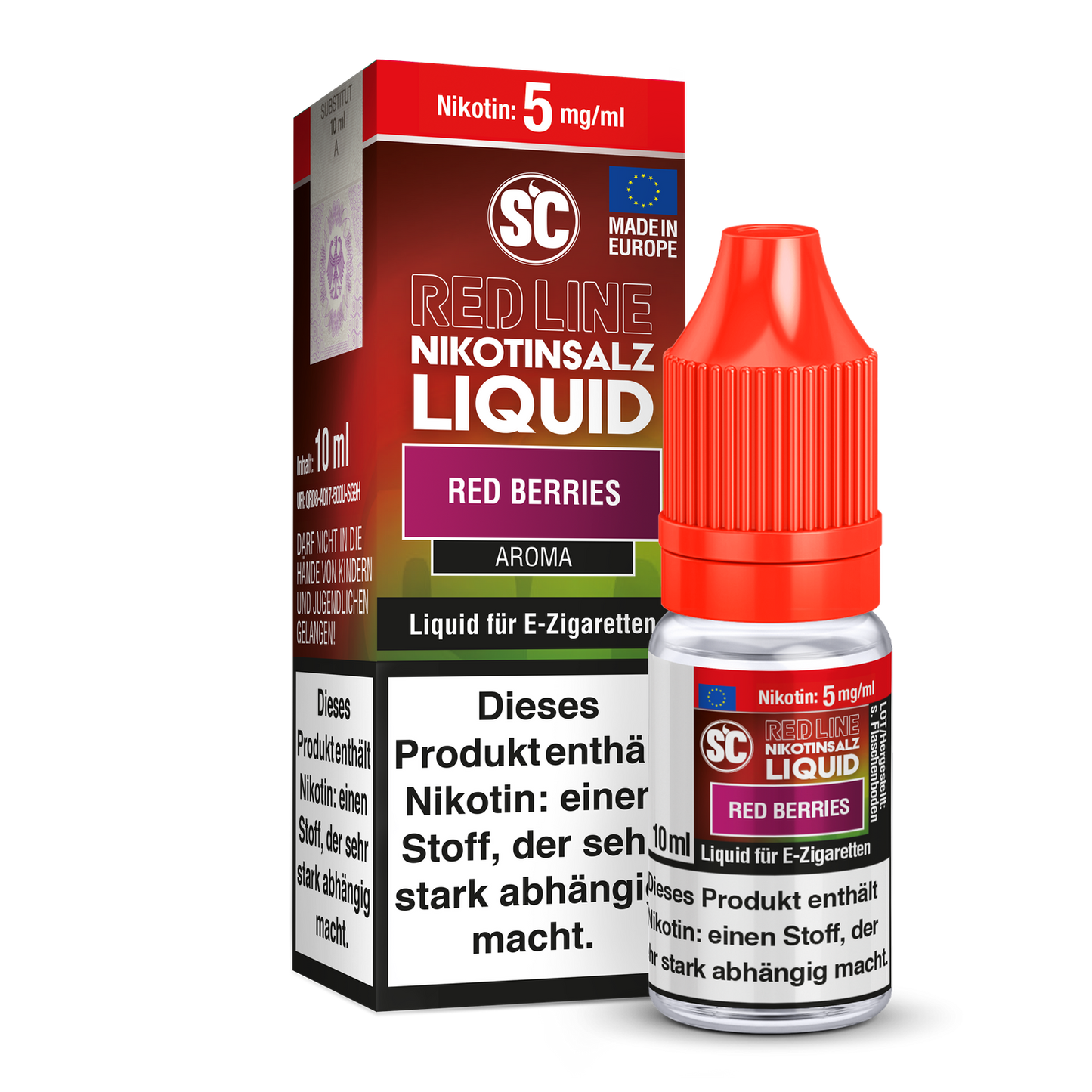 SC - Red Line - Red Berries - Nikotinsalz Liquid 5 mg/ml
