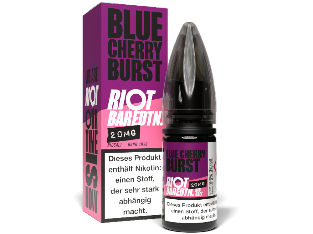 Riot Squad - BAR EDTN. - Blue Cherry Burst - Nikotinsalz Liquid 20 mg/ml