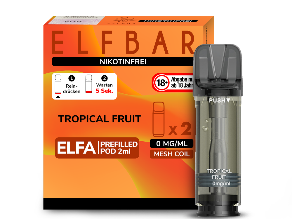Elfbar Elfa Pod 20 mg/ml und 0 mg/ml – 2 Stück pro Packung, verschiedene Geschmacksrichtungen