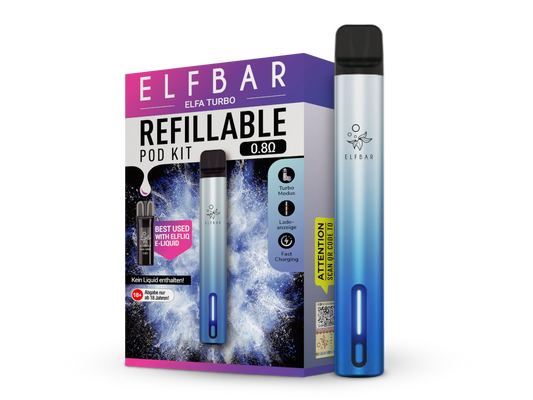 Elfbar - Elfa Turbo E-Zigaretten Set mit verschiedenen Farboptionen und hochwertigem Design