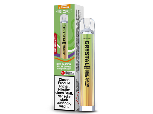 SKE - Crystal Bar Einweg E-Zigarette - Kiwi Passion Fruit Guava 20 mg/ml