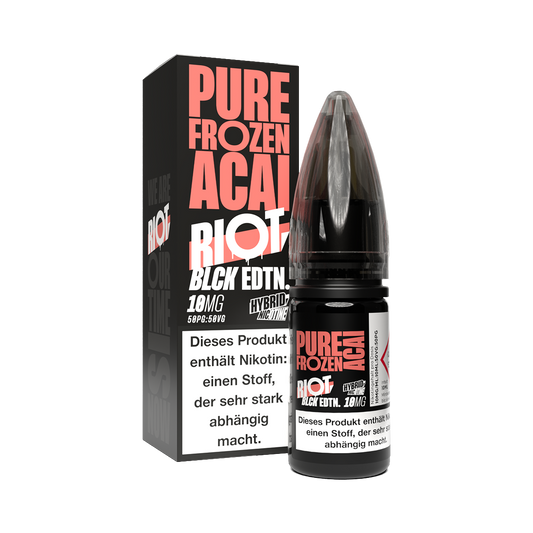 Riot Squad - BLCK Edition - Pure Frozen Acai - Hybrid Nikotinsalz Liquid 10 mg/ml