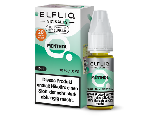 ELFLIQ - Nikotinsalz Liquid with Tropical Fruit, Menthol, Mix Berries & Various Flavors