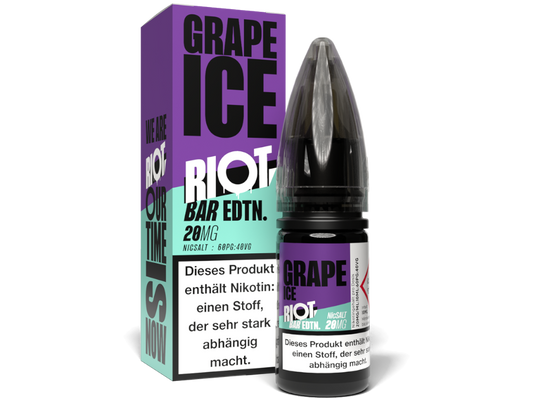 Riot Squad - BAR EDTN. - Grape Ice - Nikotinsalz Liquid 20 mg/ml