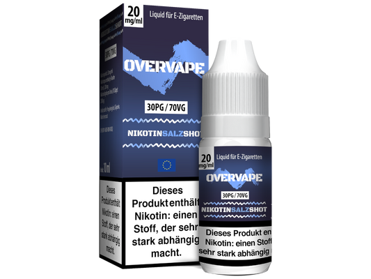Overvape - Nikotinsalz Shot 30PG/70VG 20 mg/ml