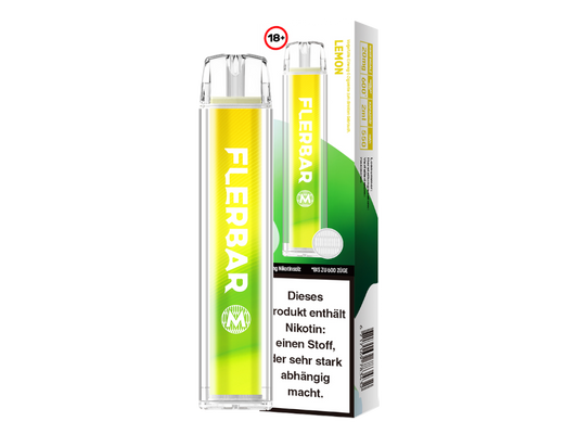 Flerbar - M Einweg E-Zigarette - Lemon 20 mg/ml