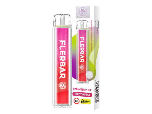 Flerbar - M Einweg E-Zigarette - Strawberry Ice 0 mg/ml