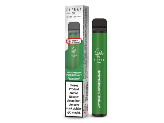 Elfbar 600 Einweg E-Zigarette mit 20 mg/ml Nikotin in verschiedenen Geschmacksrichtungen