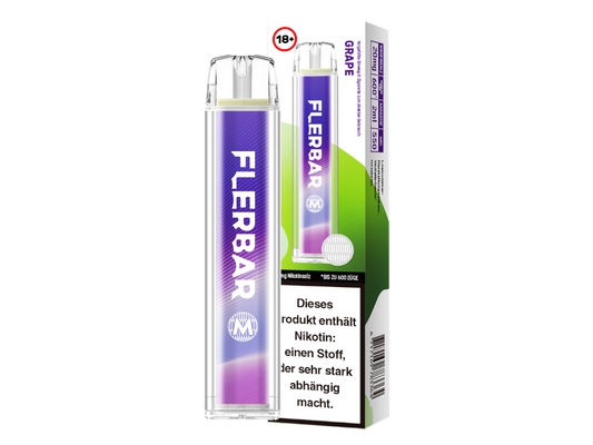 Flerbar - M Einweg E-Zigarette - Grape 20 mg/ml