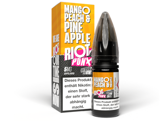 Riot Squad - PUNX - Mango, Peach & Pineapple - Hybrid Nikotinsalz Liquid 5 mg/ml
