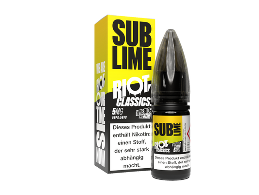 Riot Squad - Classics - Sub Lime - Hybrid Nikotinsalz Liquid 5 mg/ml