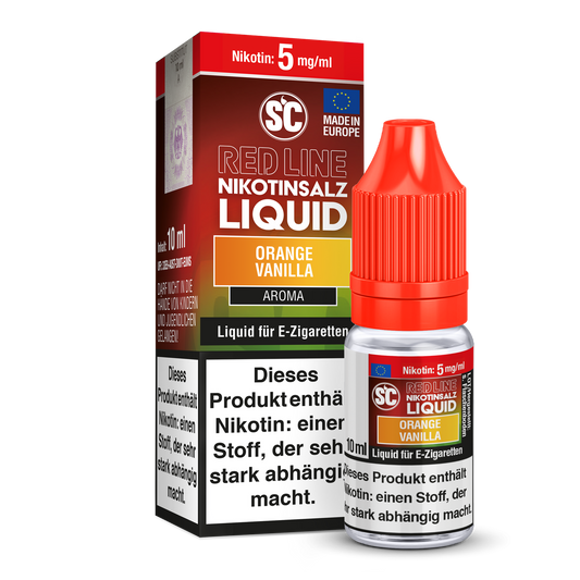 SC - Red Line - Orange Vanilla - Nikotinsalz Liquid 5 mg/ml