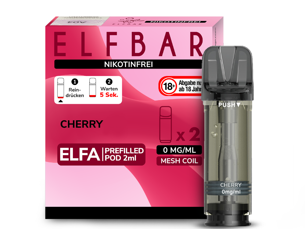Elfbar Elfa Pod 20 mg/ml und 0 mg/ml – 2 Stück pro Packung, verschiedene Geschmacksrichtungen