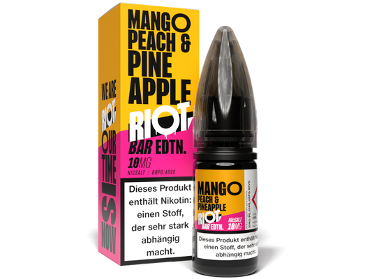 Riot Squad - BAR EDTN. - Mango Peach Pineapple - Nikotinsalz Liquid 10 mg/ml