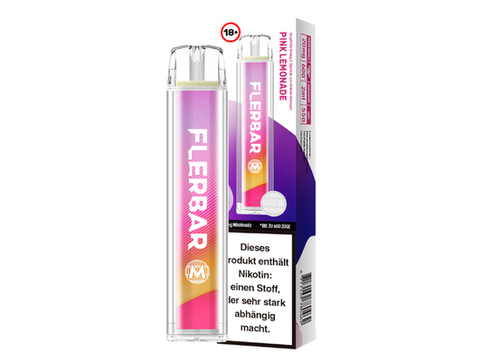 Flerbar - M Einweg E-Zigarette - Pink Lemonade 20 mg/ml