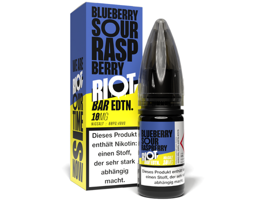 Riot Squad - BAR EDTN. - Blueberry Sour Raspberry - Nikotinsalz Liquid 10 mg/ml