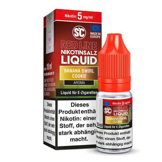 SC - Red Line - Banana Swirl Cookie - Nikotinsalz Liquid 5 mg/ml