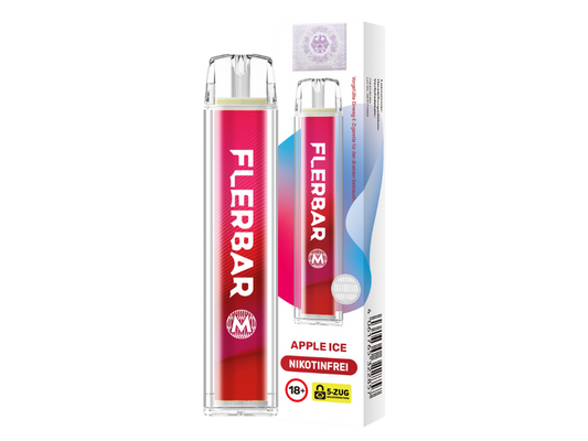 Flerbar - M Einweg E-Zigarette - Apple Ice 0 mg/ml