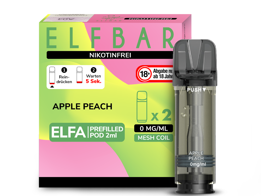 Elfbar Elfa Pod 20 mg/ml und 0 mg/ml – 2 Stück pro Packung, verschiedene Geschmacksrichtungen