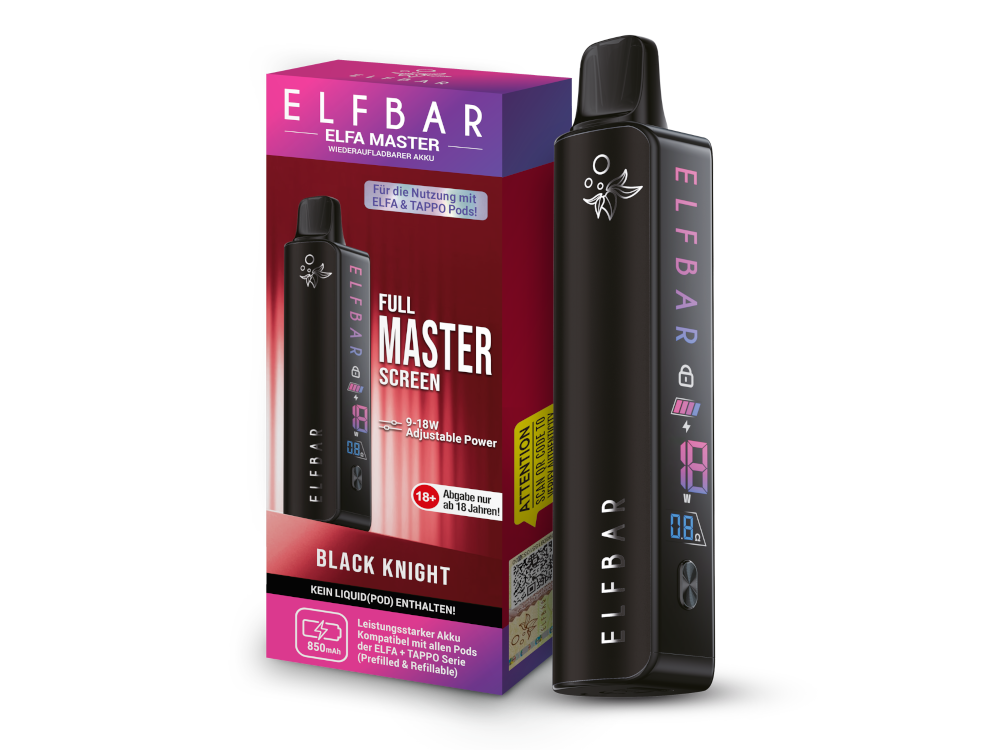 Elfbar - Elfa Master Akku 850 mAh wiederaufladbar für Elfa Master E-Zigarettengeräte