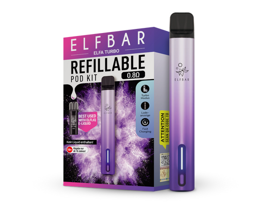 Elfbar - Elfa Turbo E-Zigaretten Set mit verschiedenen Farboptionen und hochwertigem Design