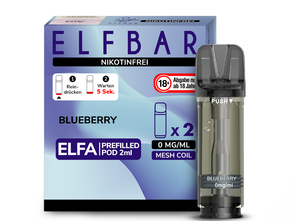 Elfbar Elfa Pod 20 mg/ml und 0 mg/ml – 2 Stück pro Packung, verschiedene Geschmacksrichtungen