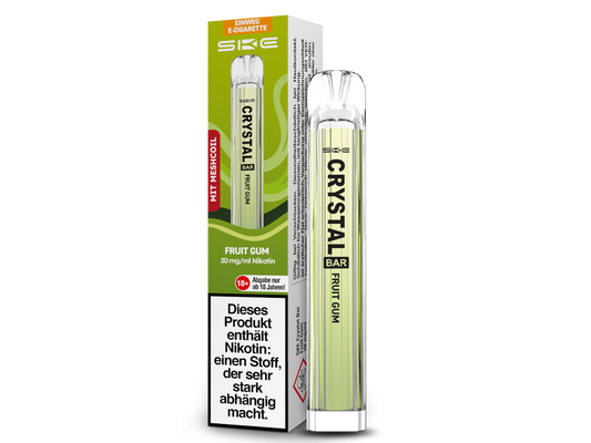 SKE - Crystal Bar Einweg E-Zigarette - Fruit Gum 20 mg/ml