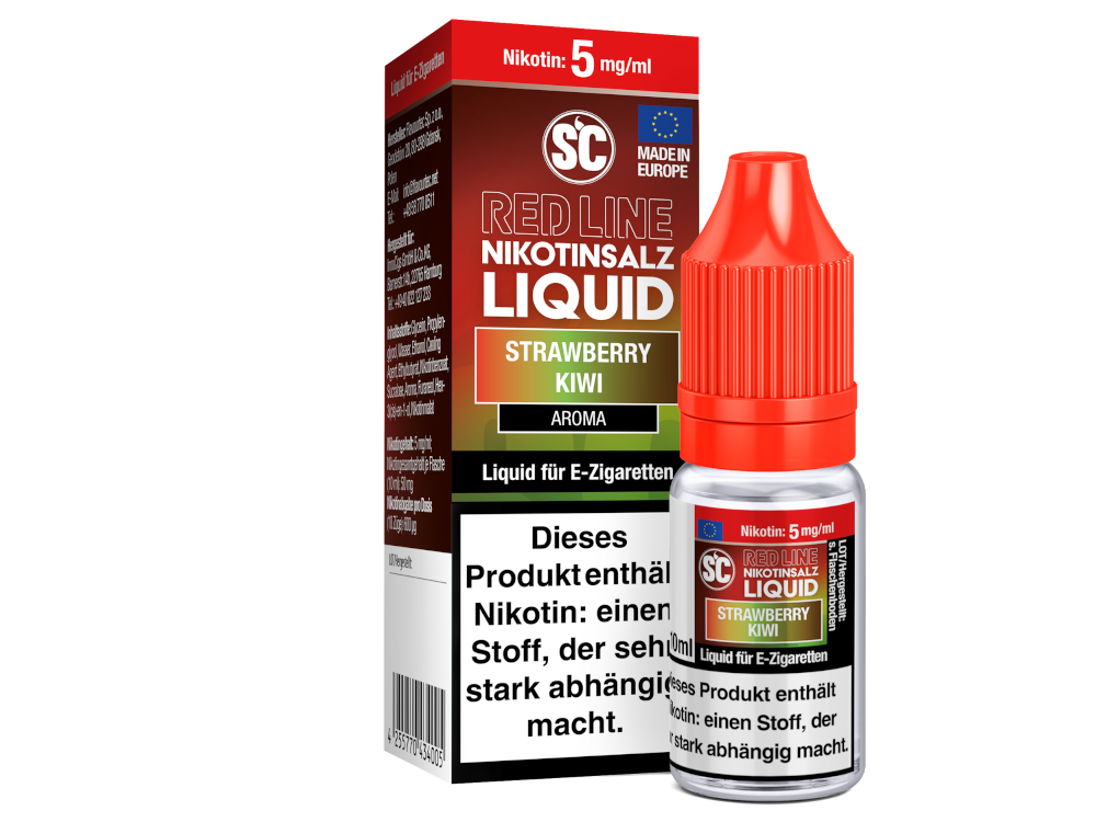 SC - Red Line - Strawberry Kiwi - Nikotinsalz Liquid 5 mg/ml