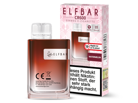Elfbar CR600 Einweg E-Zigarette 20 mg/ml – Fruchtige und erfrischende Aromen