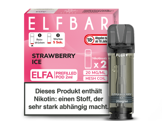 Elfbar Elfa Pod 20 mg/ml und 0 mg/ml – 2 Stück pro Packung, verschiedene Geschmacksrichtungen